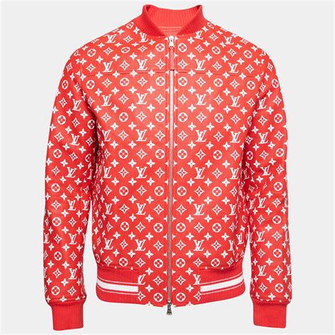 supreme louis vuitton jacket red|Louis Vuitton supreme monogram.